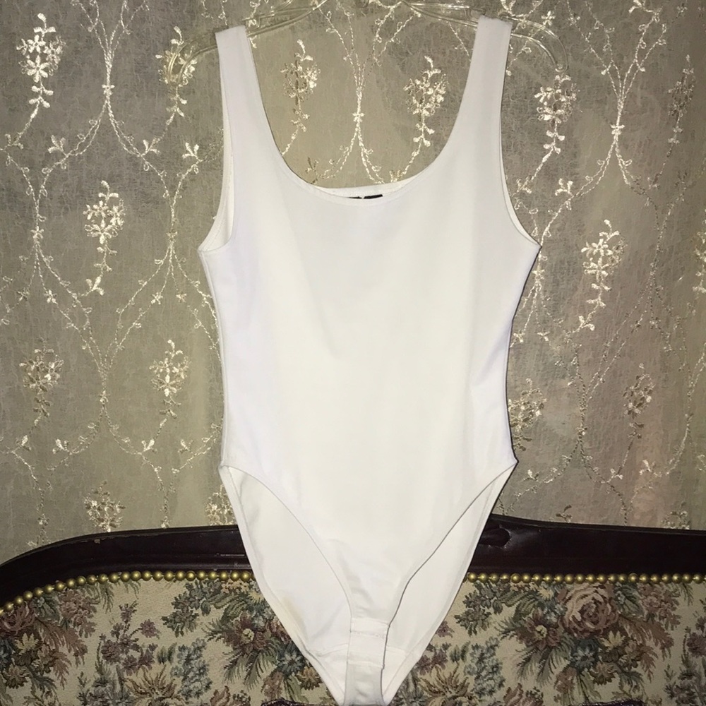 White slim bodysuit